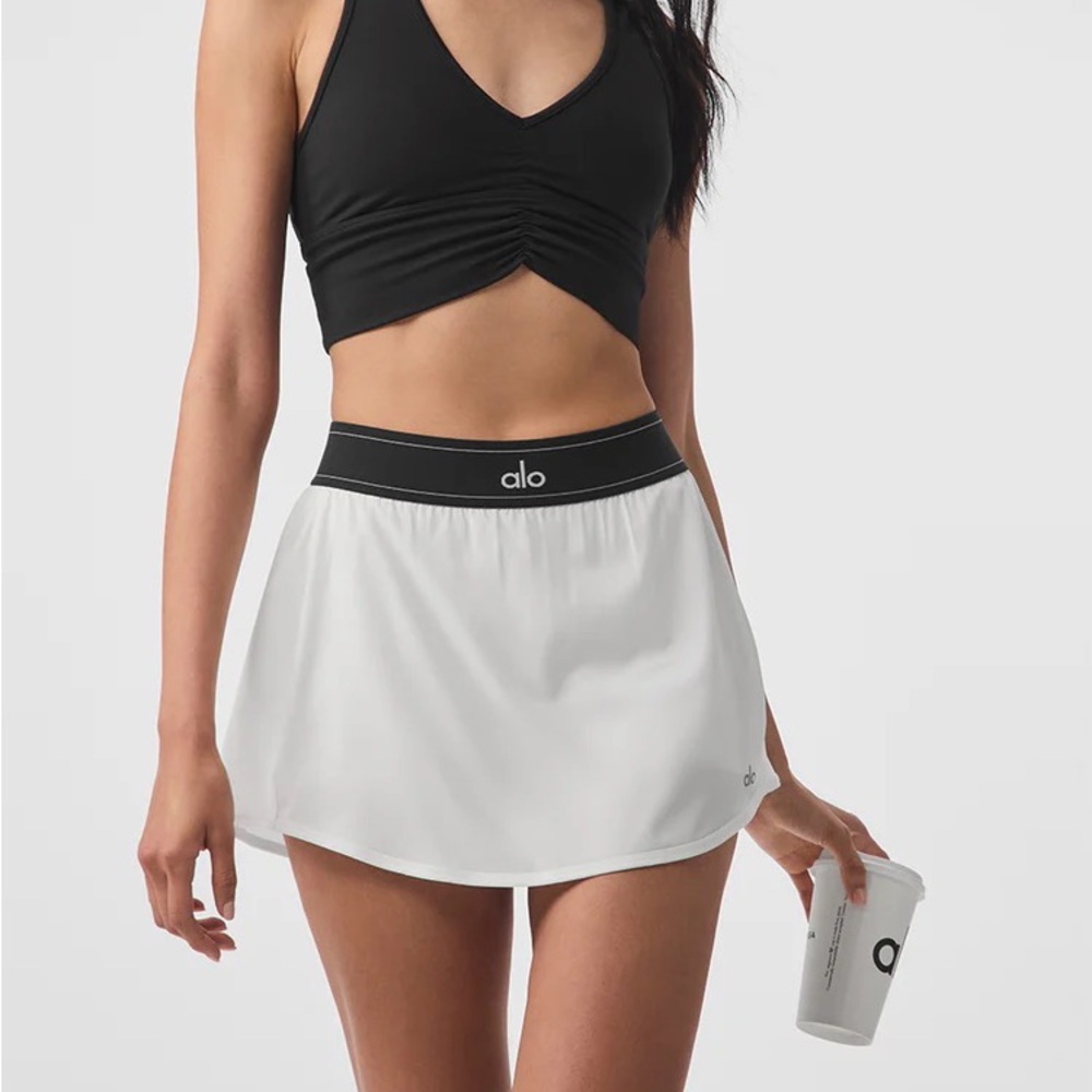 Alo White Match Point Skort Small